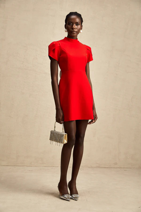 VESTIDO LAZO PERLADO