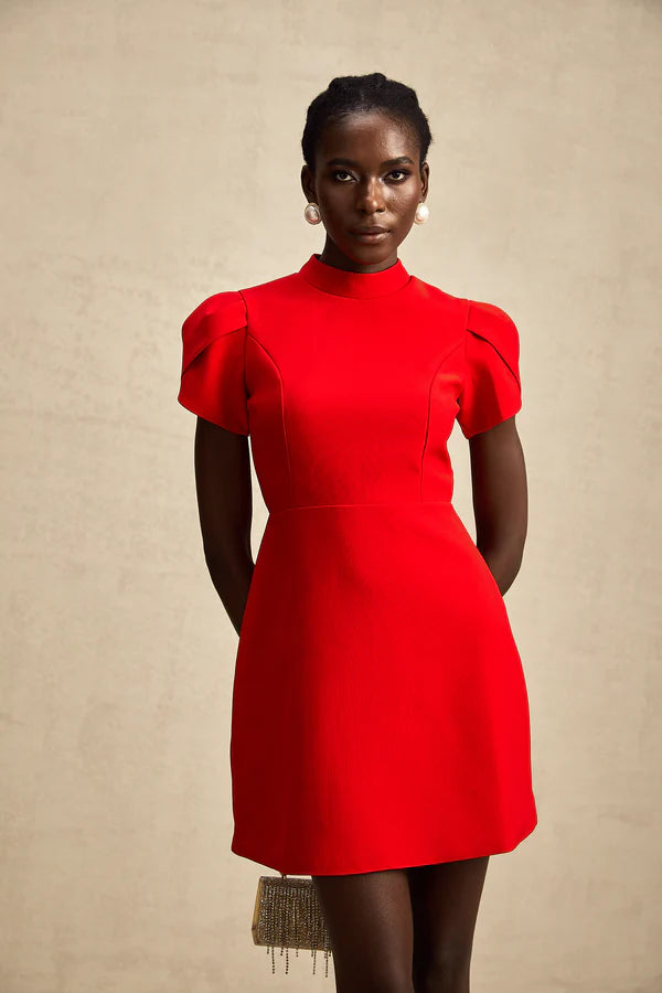 VESTIDO LAZO PERLADO