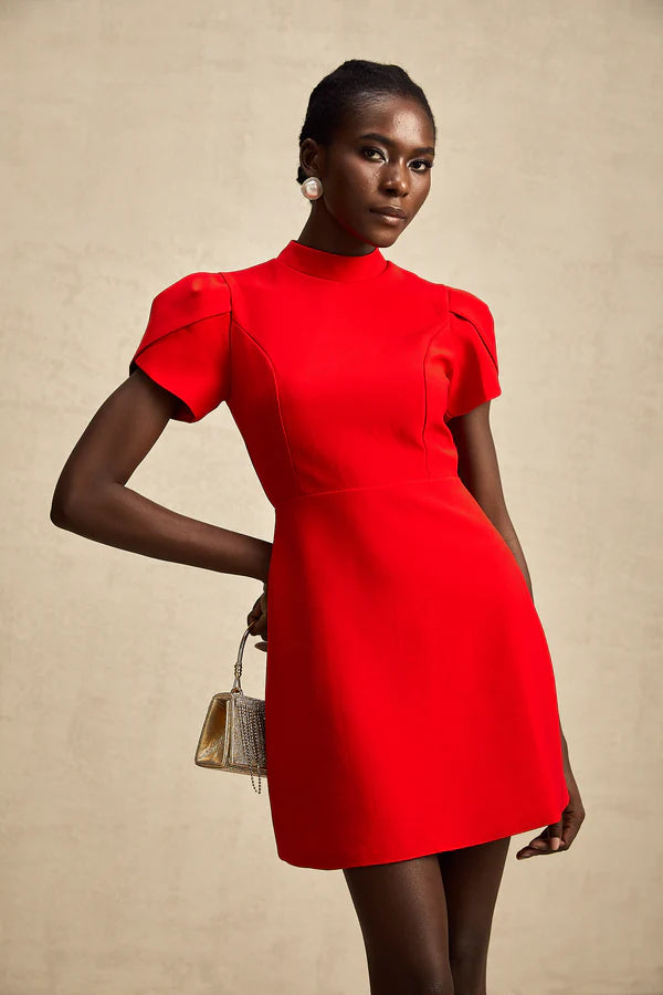 VESTIDO LAZO PERLADO