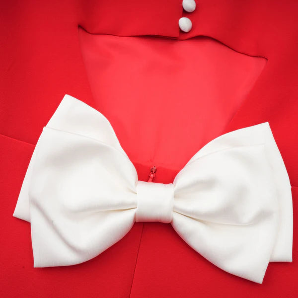 VESTIDO LAZO PERLADO