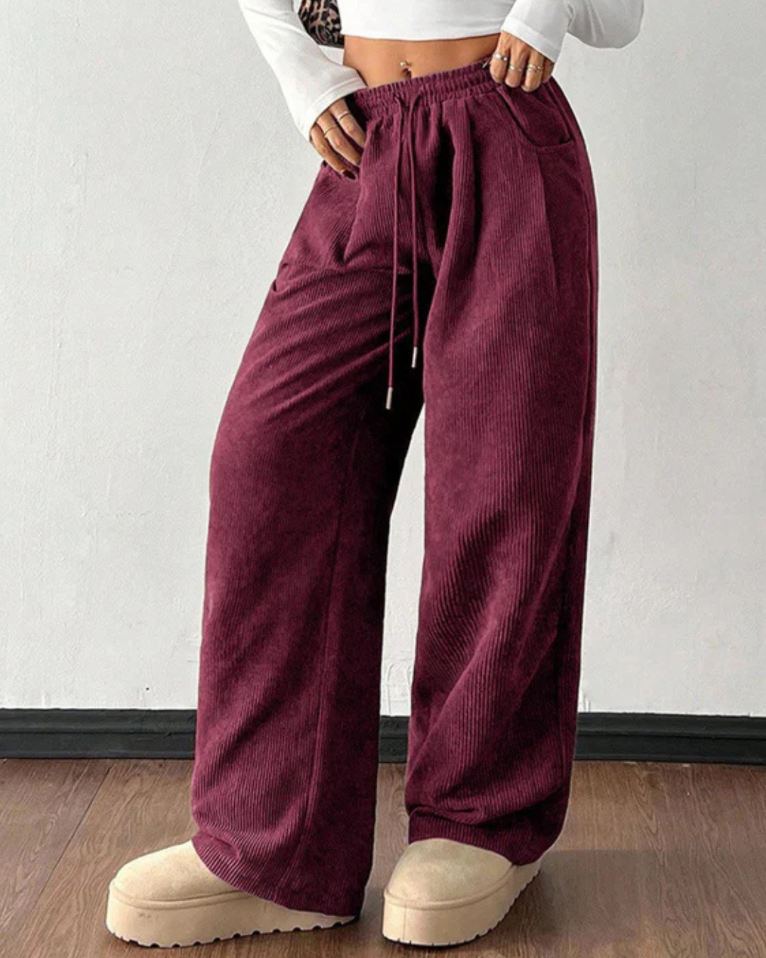 PANTALONES PANA ANCHOS