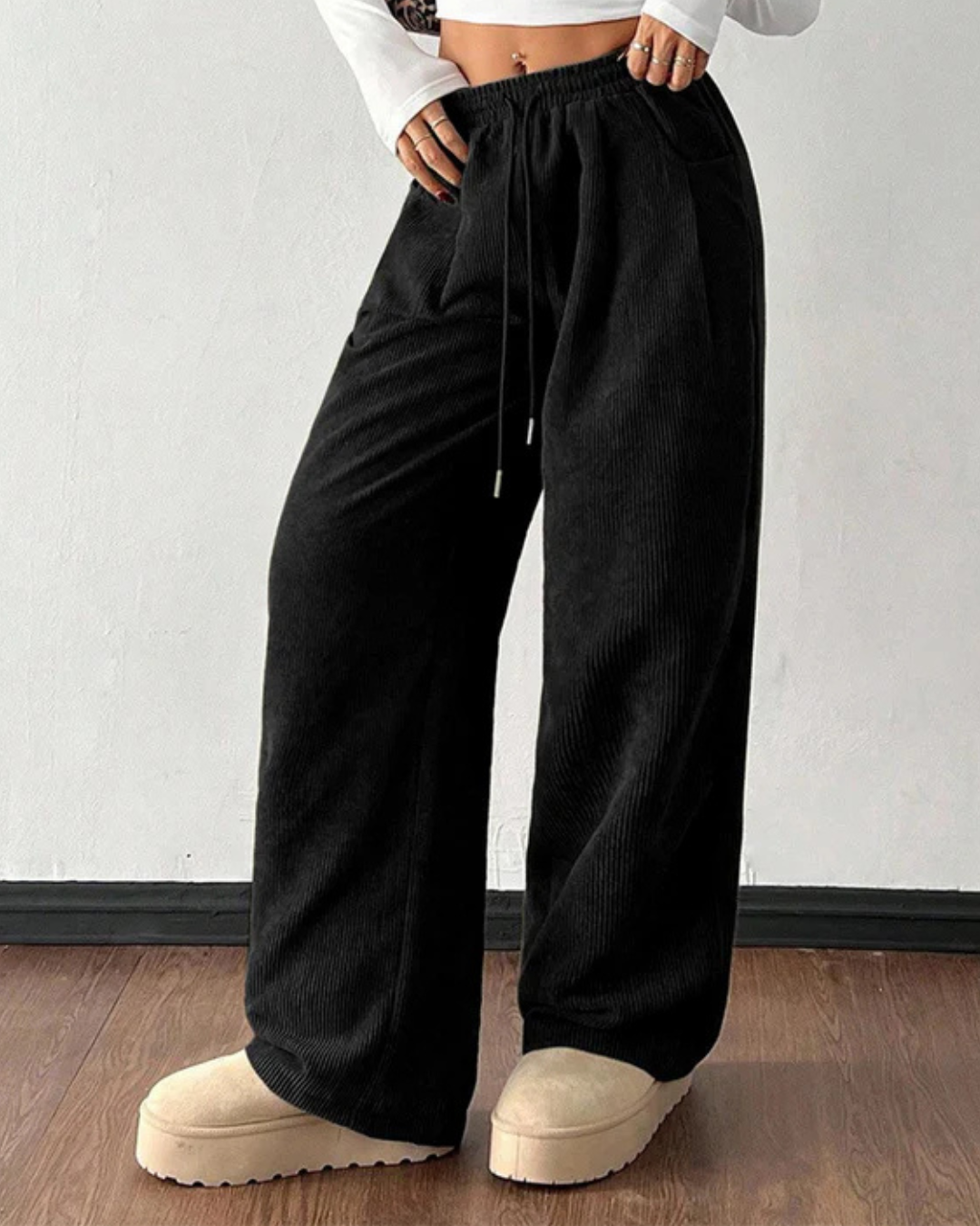 PANTALONES PANA ANCHOS