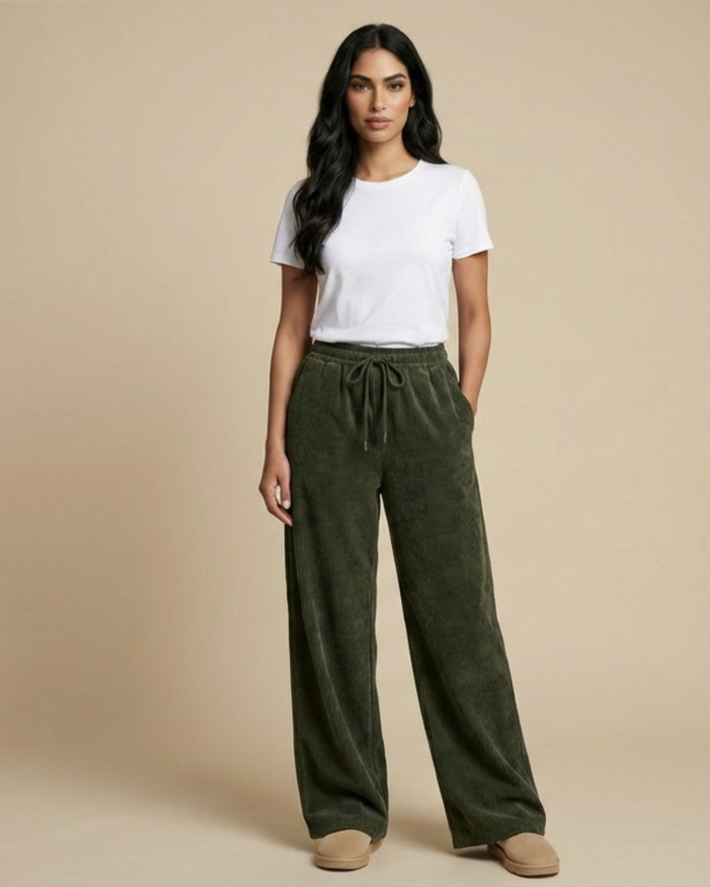 PANTALONES PANA ANCHOS