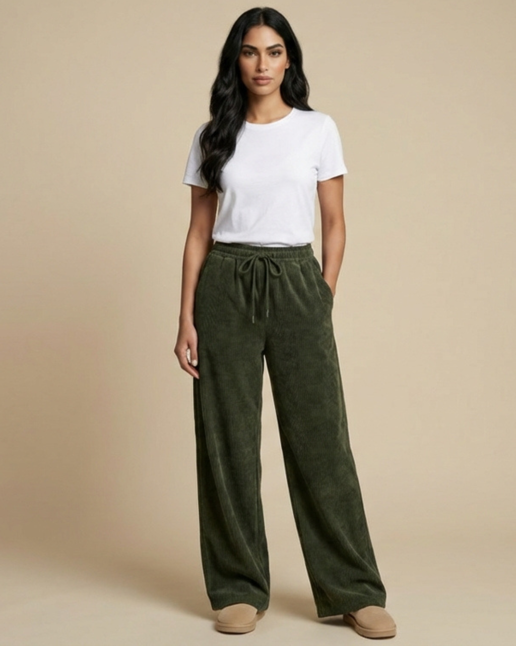 PANTALONES PANA ANCHOS