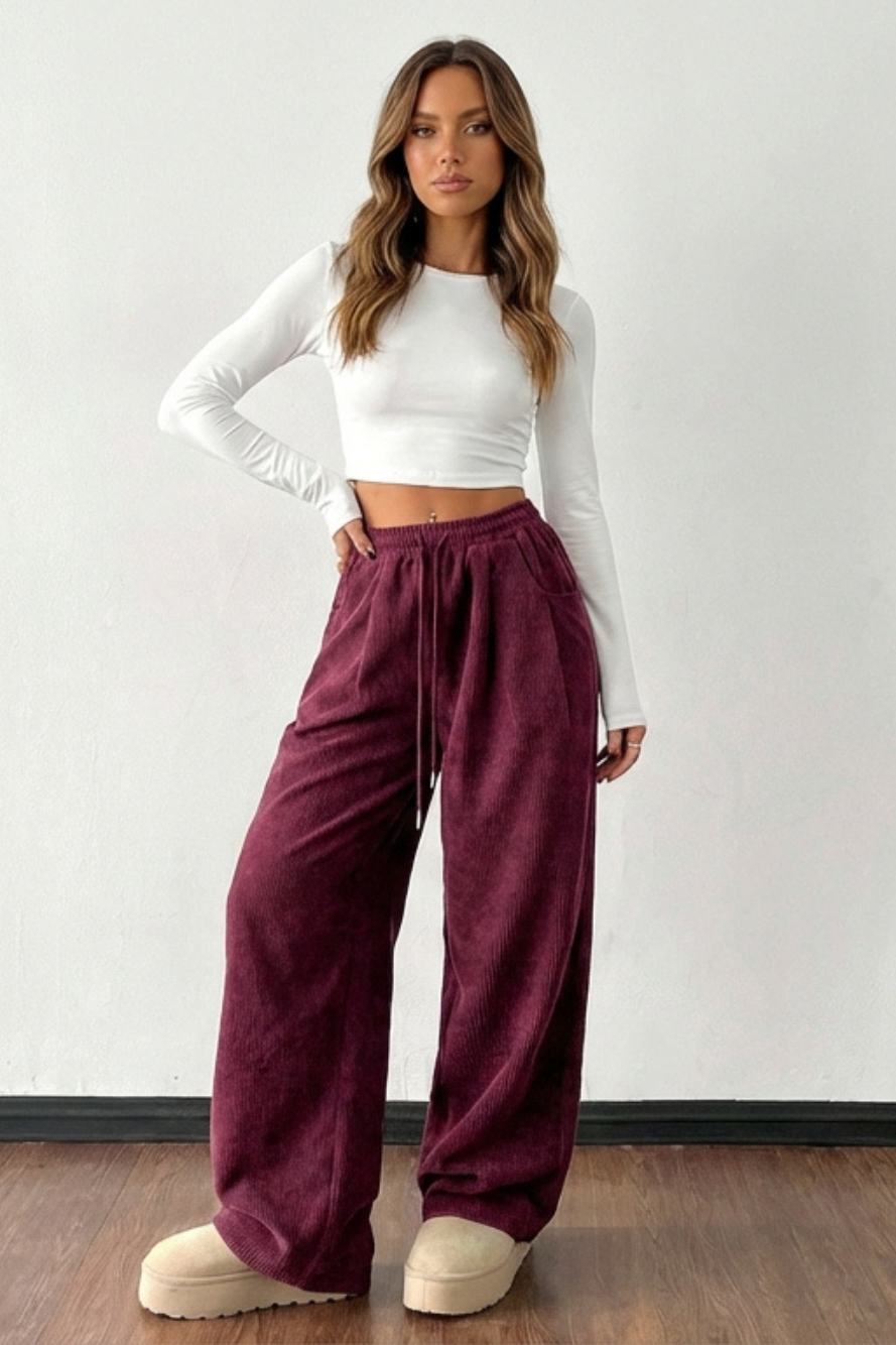 PANTALONES PANA ANCHOS