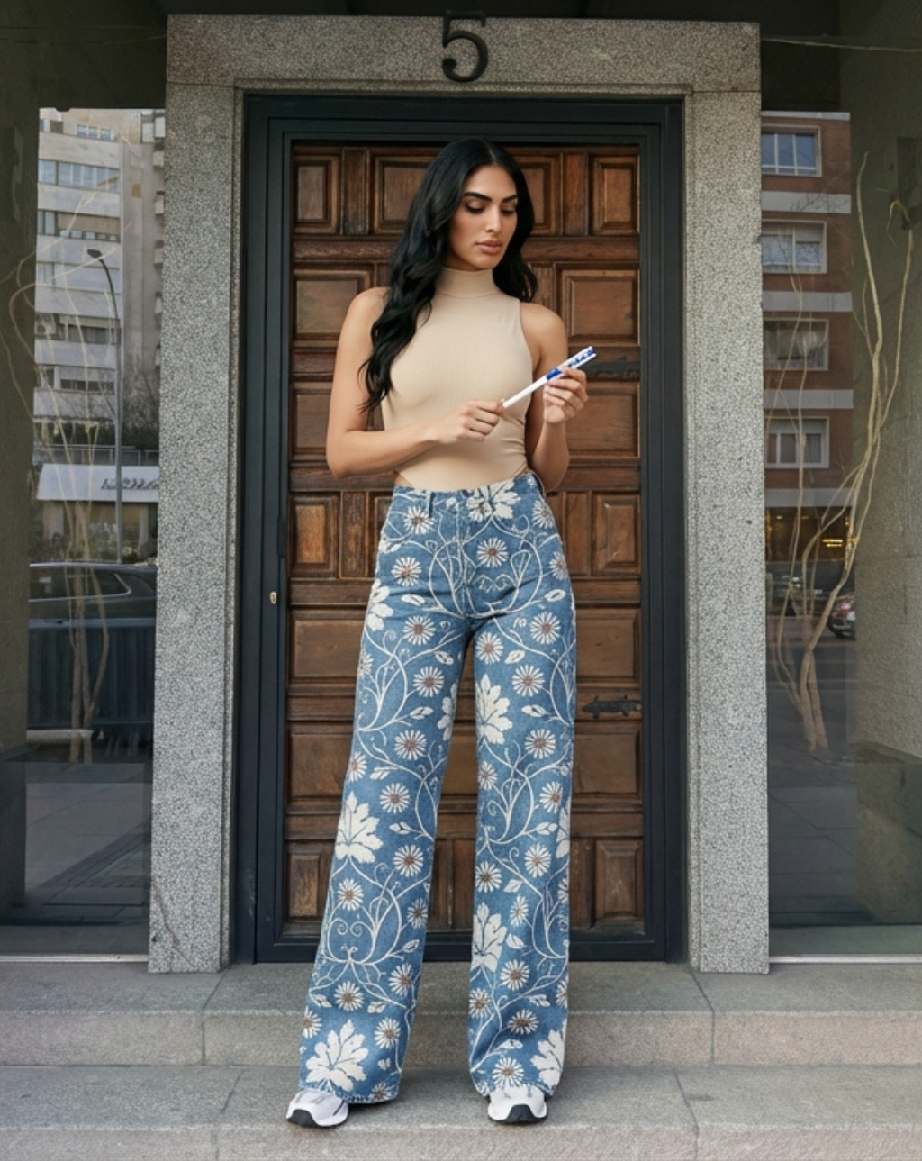 PANTALONES FLORES