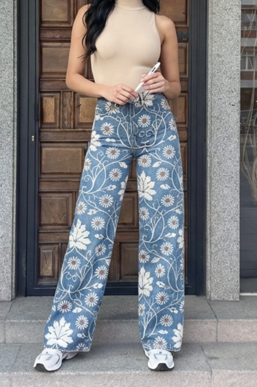 PANTALONES FLORES