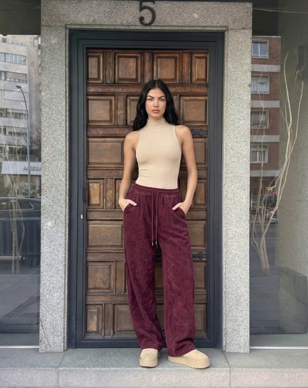 PANTALONES PANA ANCHOS