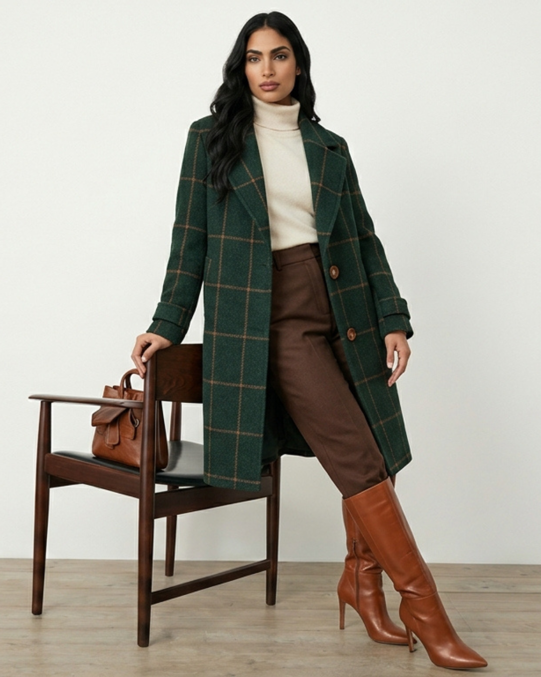 ABRIGO VERDANT CUADROS