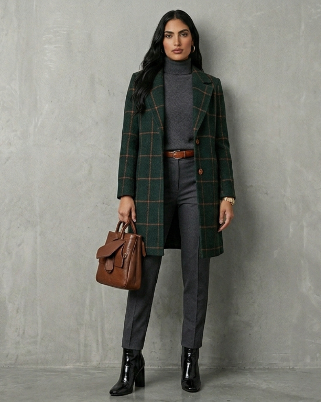 ABRIGO VERDANT CUADROS