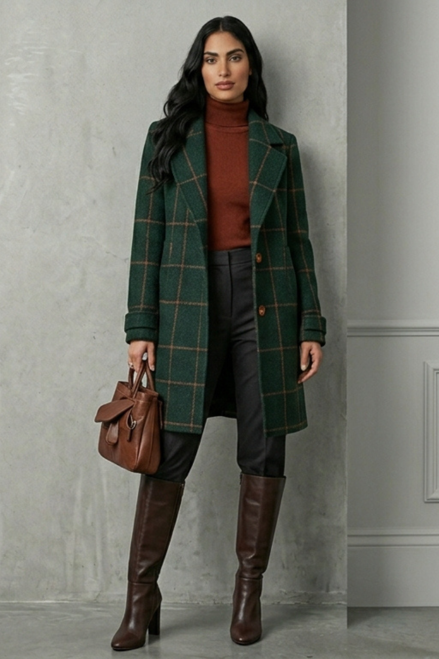 ABRIGO VERDANT CUADROS