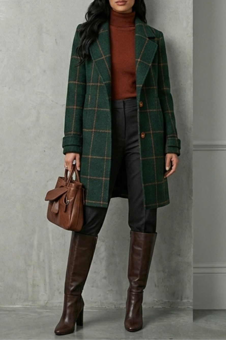 ABRIGO VERDANT CUADROS