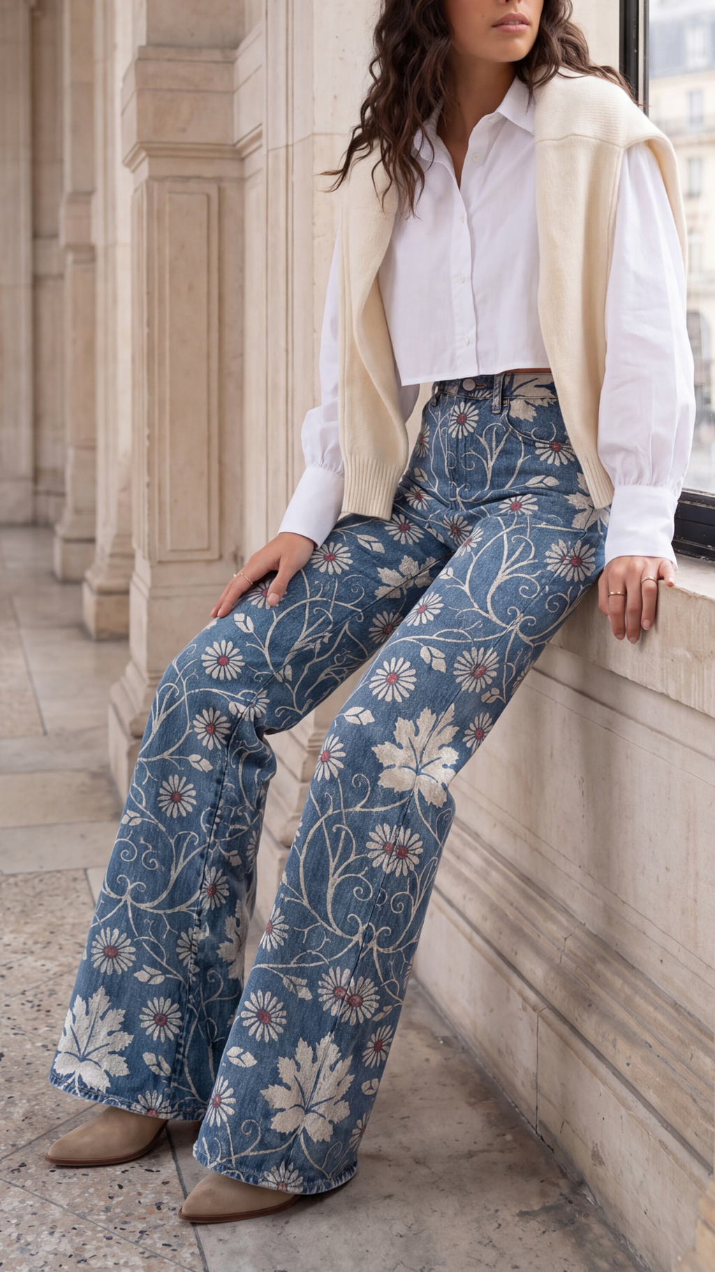PANTALONES FLORES