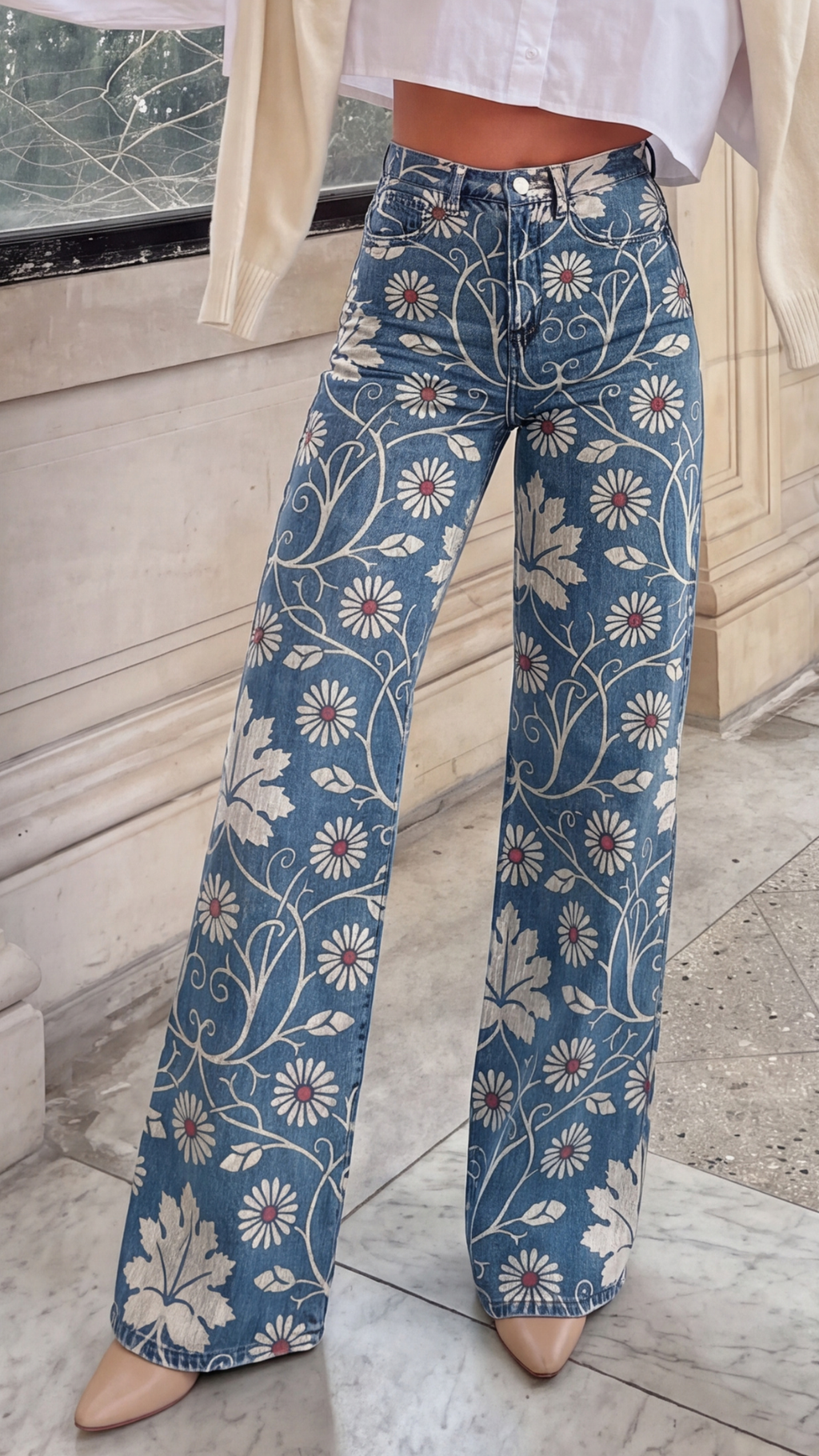 PANTALONES FLORES