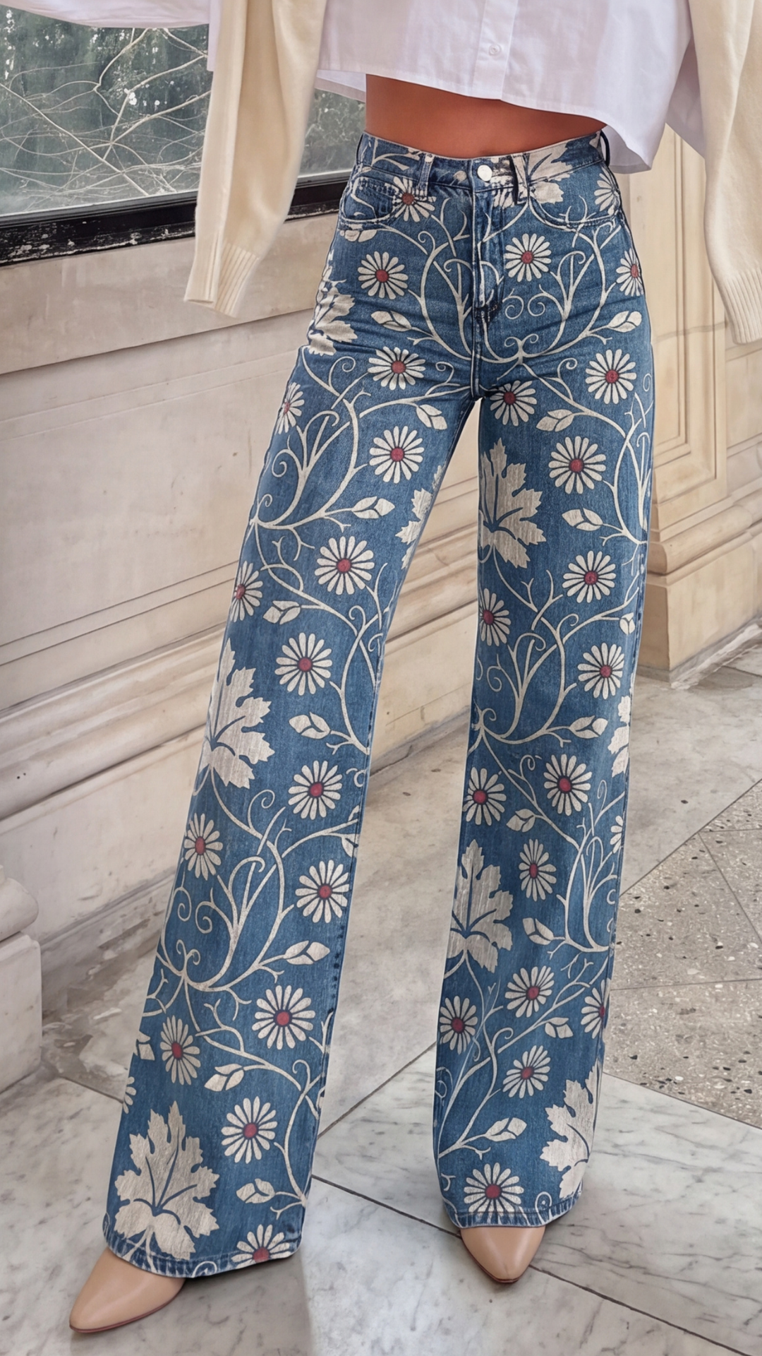 PANTALONES FLORES
