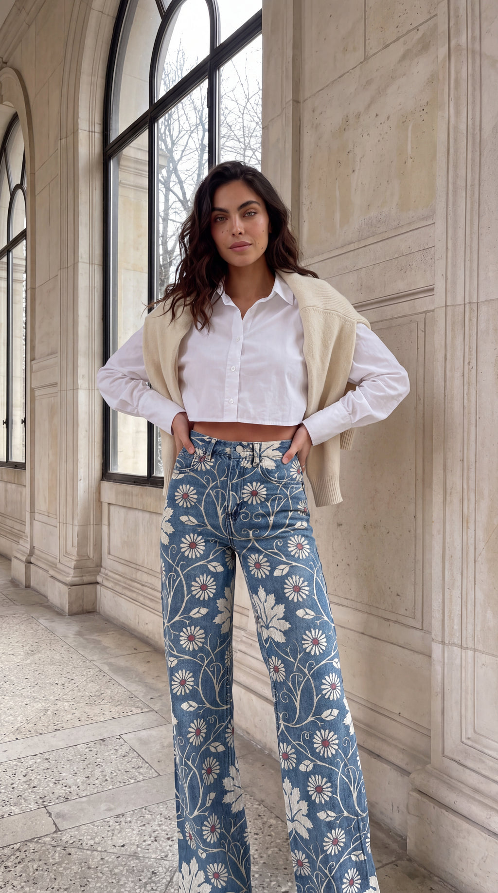 PANTALONES FLORES