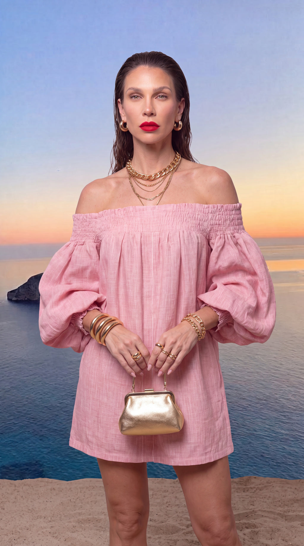 VESTIDO ROSÉ