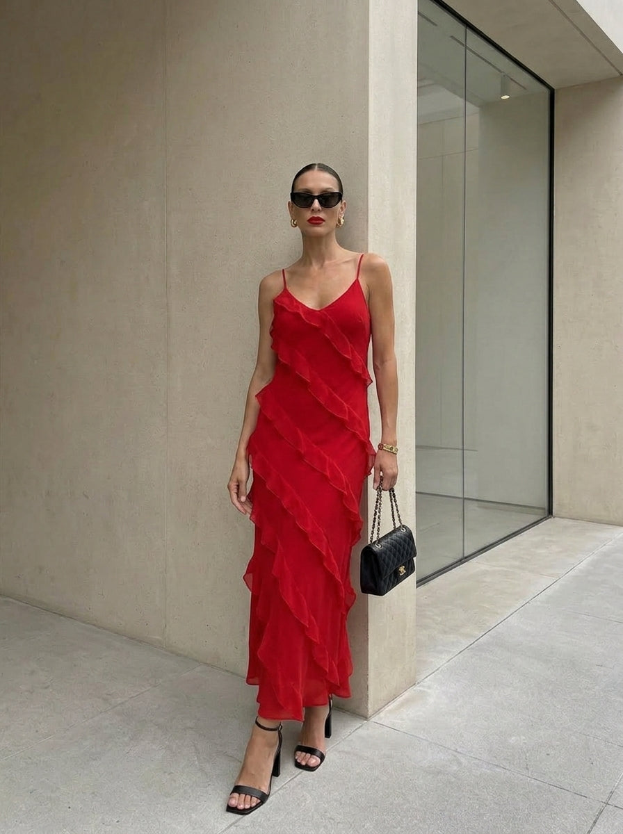 VESTIDO VOLANTES