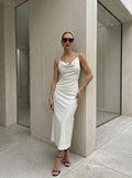 VESTIDO SATÉN WHITE