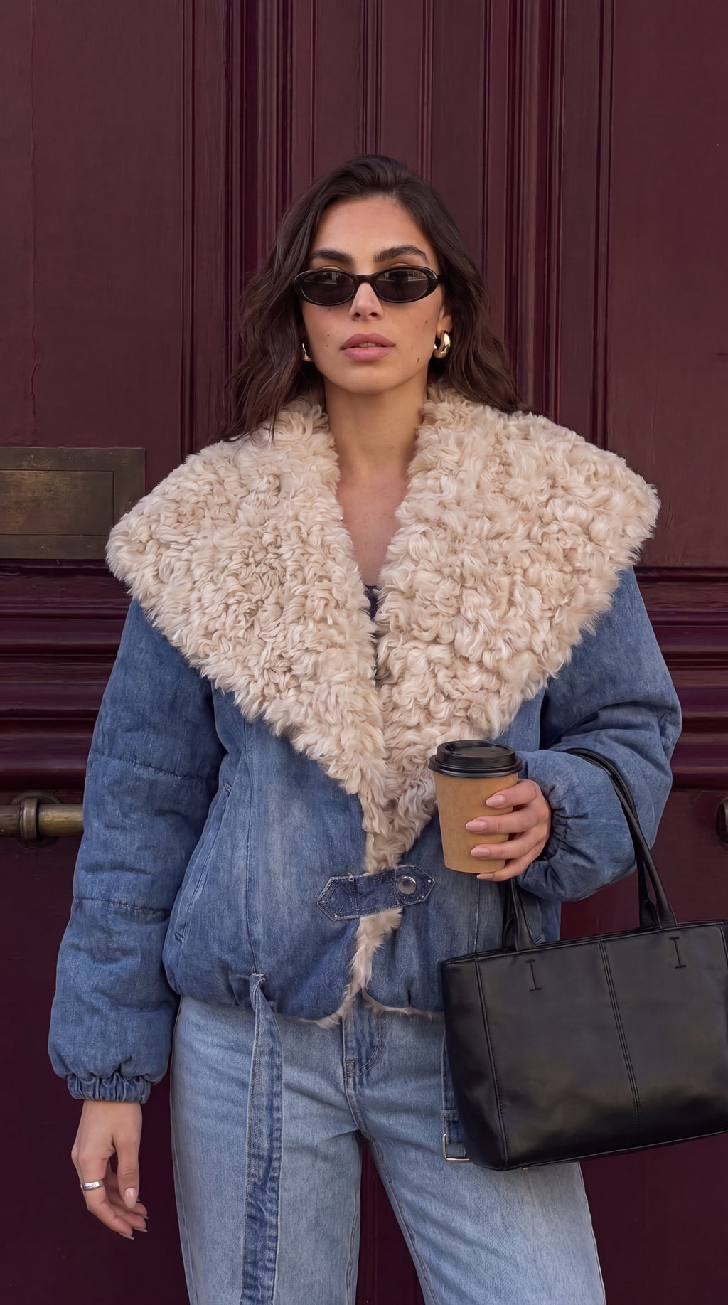 CHAQUETA DENIM PELO
