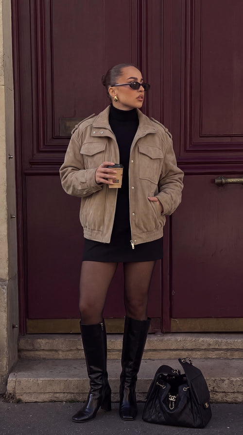 CHAQUETA ANTE MARFIL