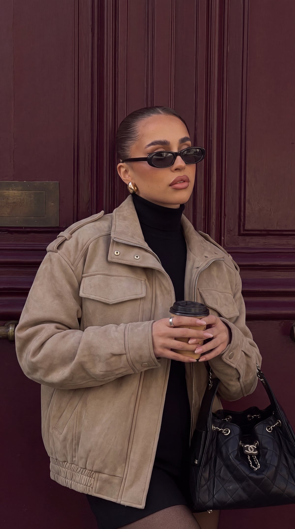 CHAQUETA ANTE MARFIL