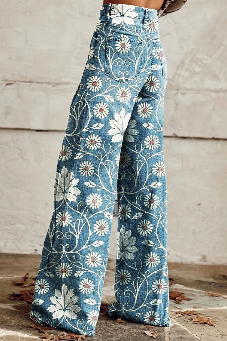 PANTALONES FLORES