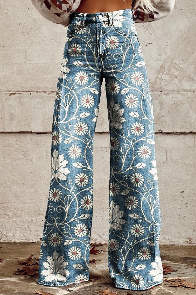 PANTALONES FLORES