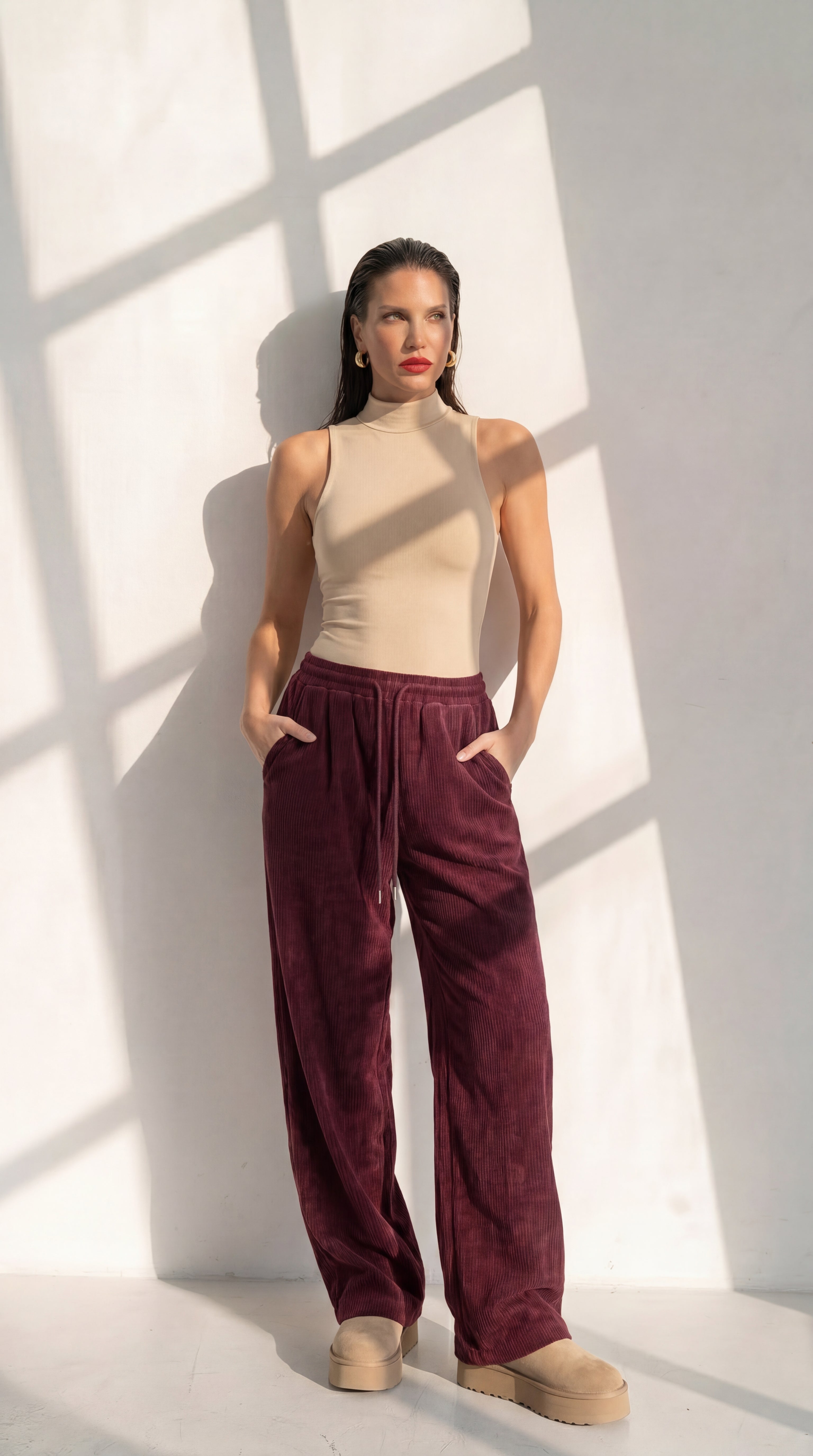 PANTALONES PANA ANCHOS