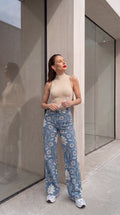 PANTALONES FLORES