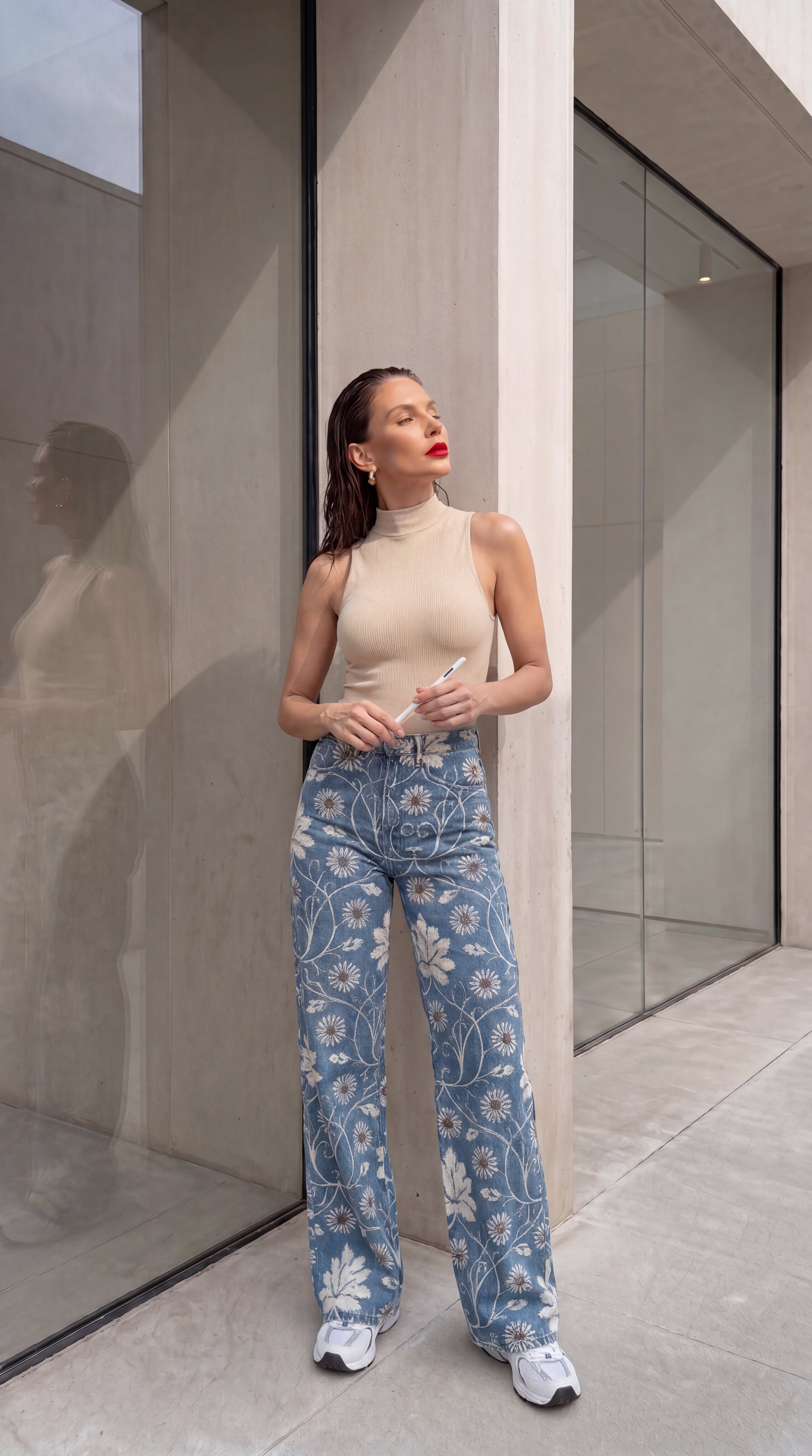 PANTALONES FLORES