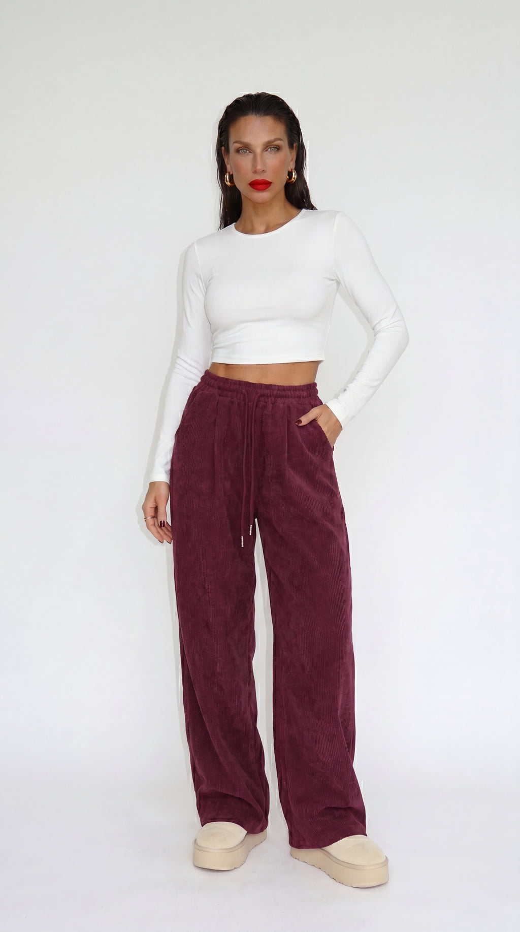 PANTALONES PANA ANCHOS