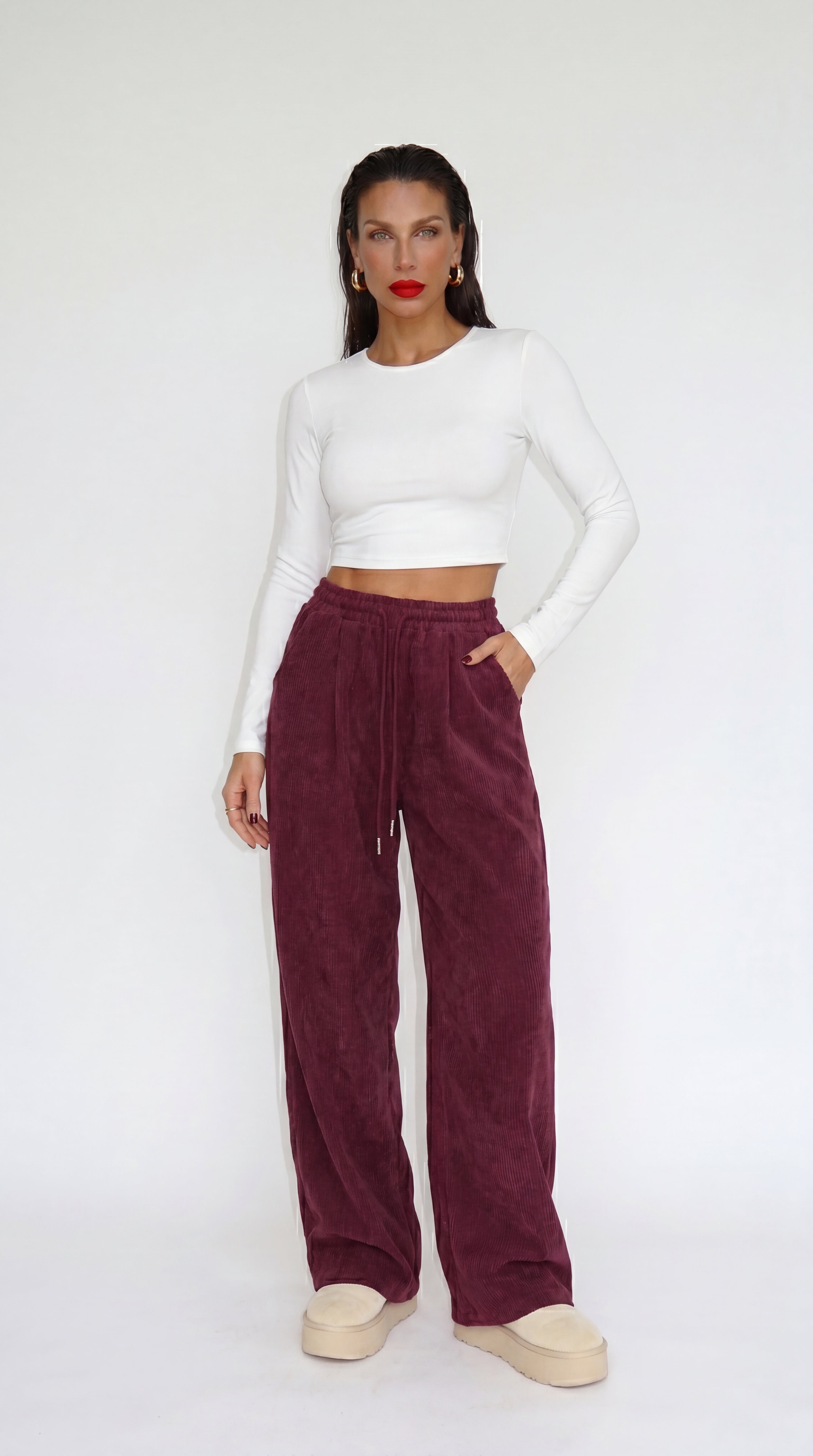PANTALONES PANA ANCHOS